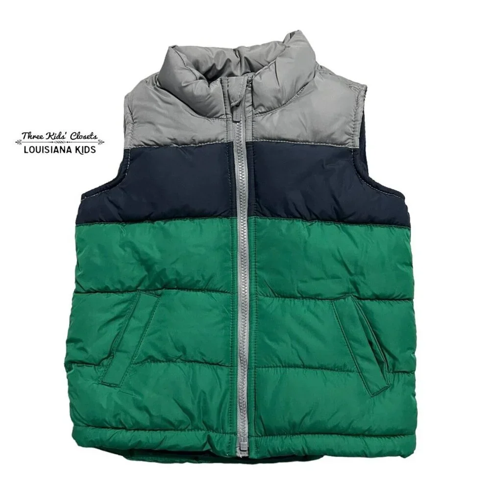 Old Navy 5T Colorblock Puffer Vest
